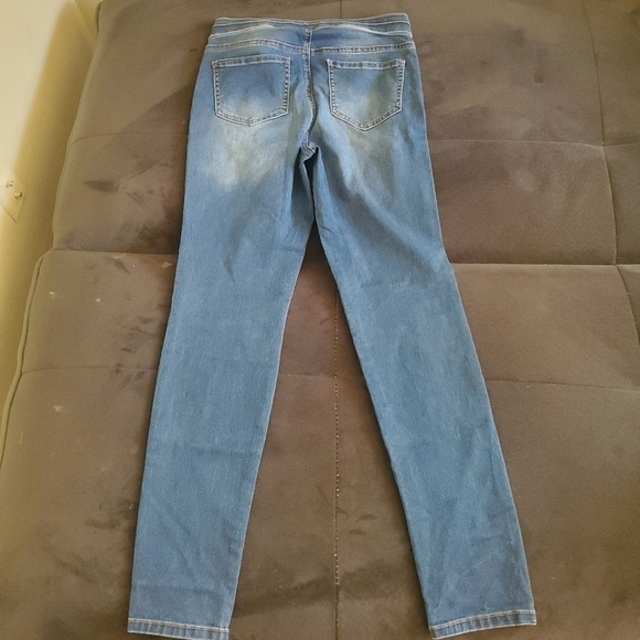 High waist pull on jeans leggings - Picture 3 of 7